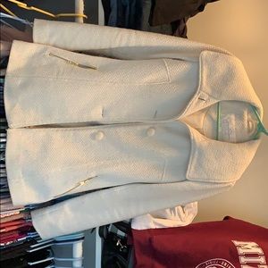 Jessica Simpson - white winter coat